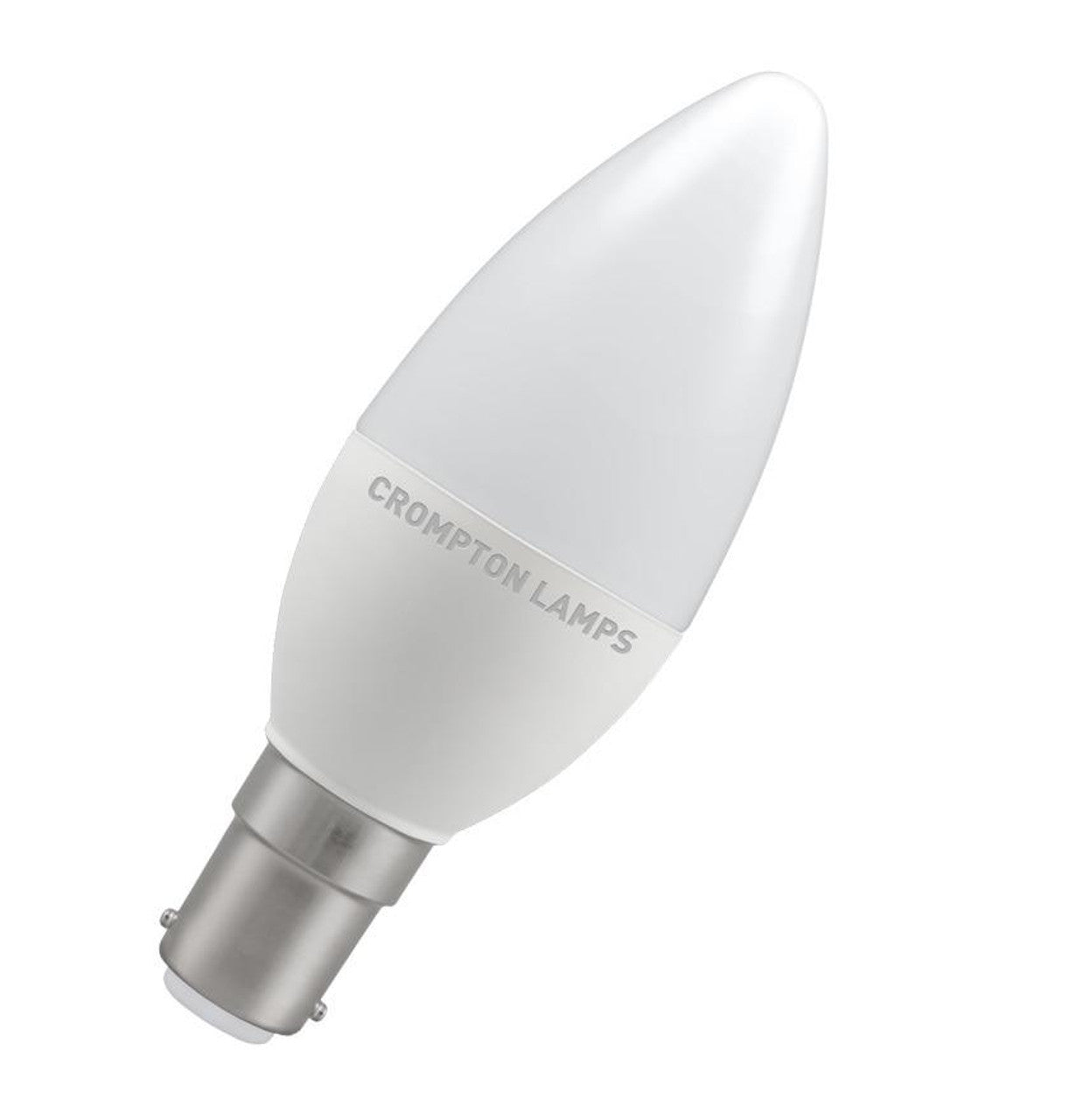 Crompton Lamps LED Candle 5.5W B15 Warm White Opal (40W Eqv)