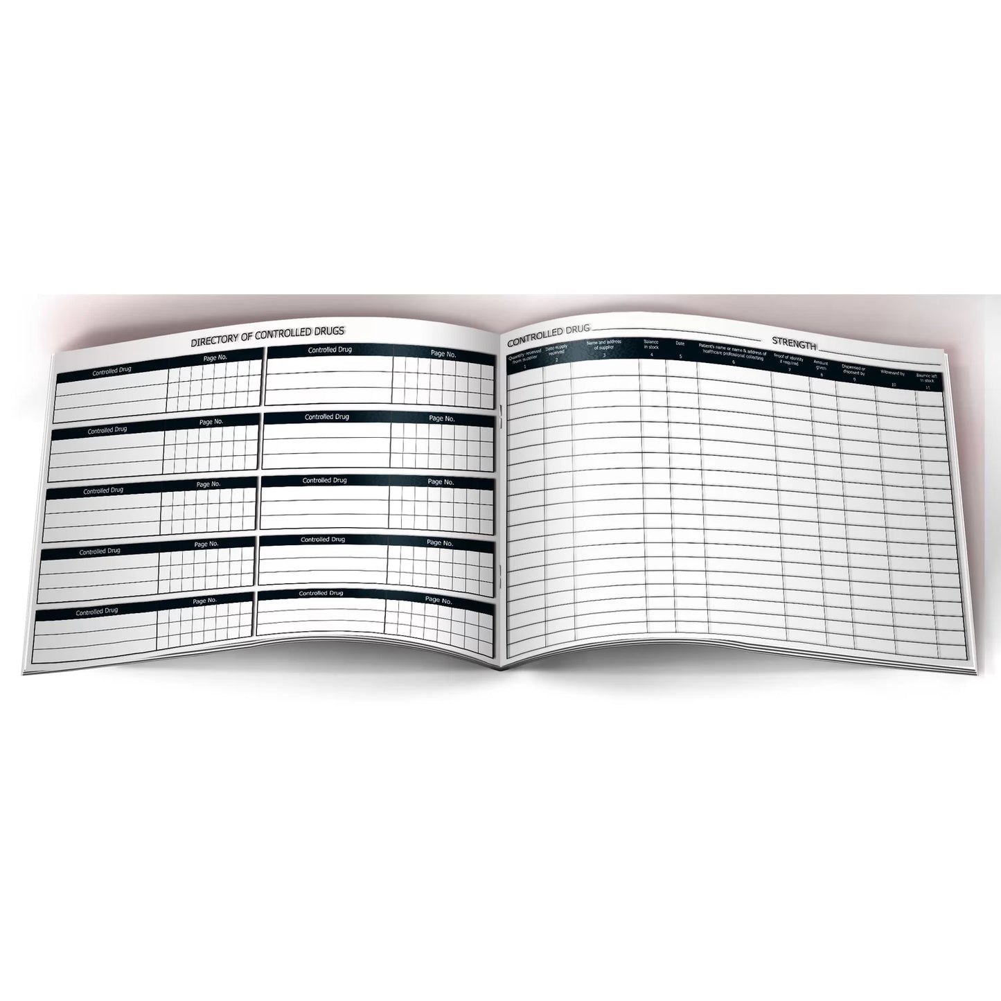 Controlled Drug Record Book A5