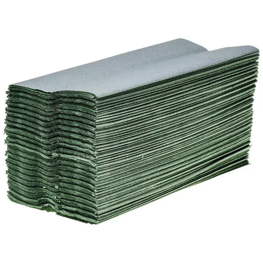 Soclean Z Fold Recycled Paper Towels Green 1ply 6000