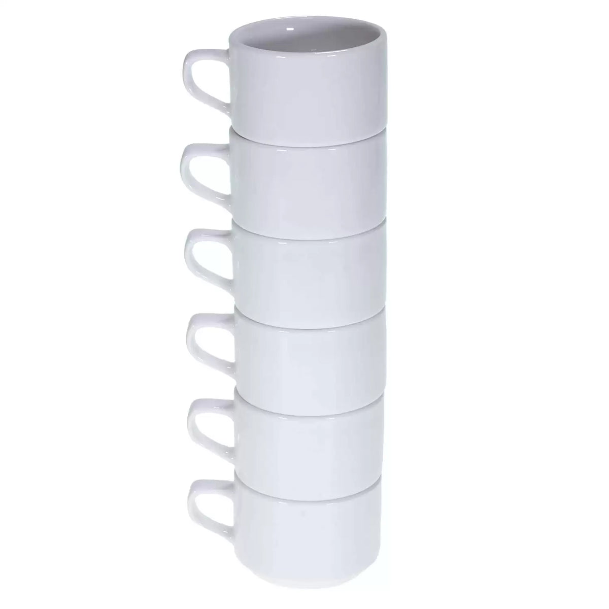 Stacking Tea Cups Stacking Tea Cup 7oz White 6 Pack – Care-Supplies