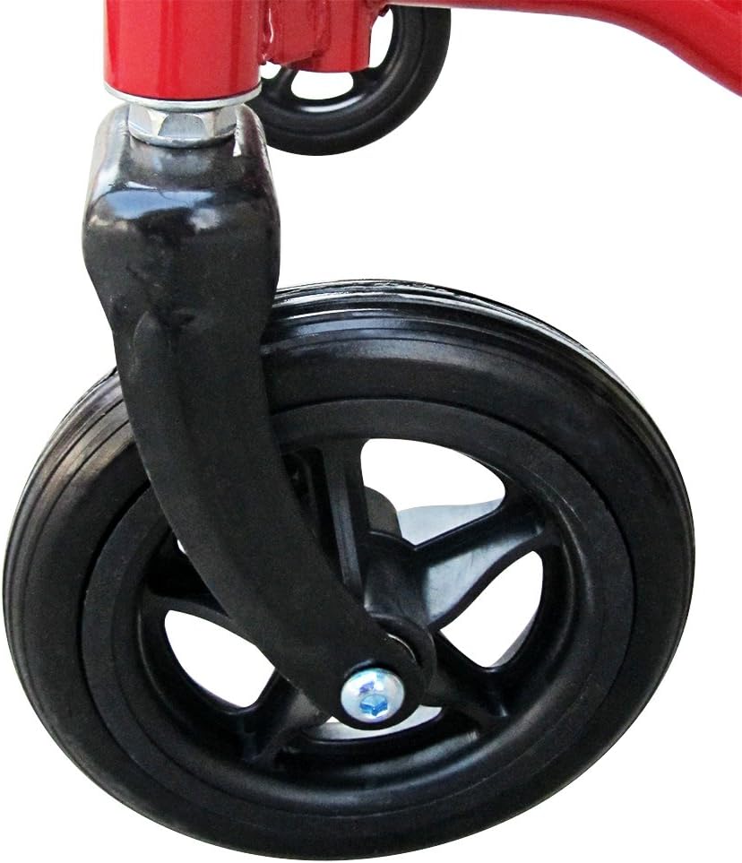 Panana All AID Footrest Self Propelled Folding Transit Comfort Wheelchair (Red)