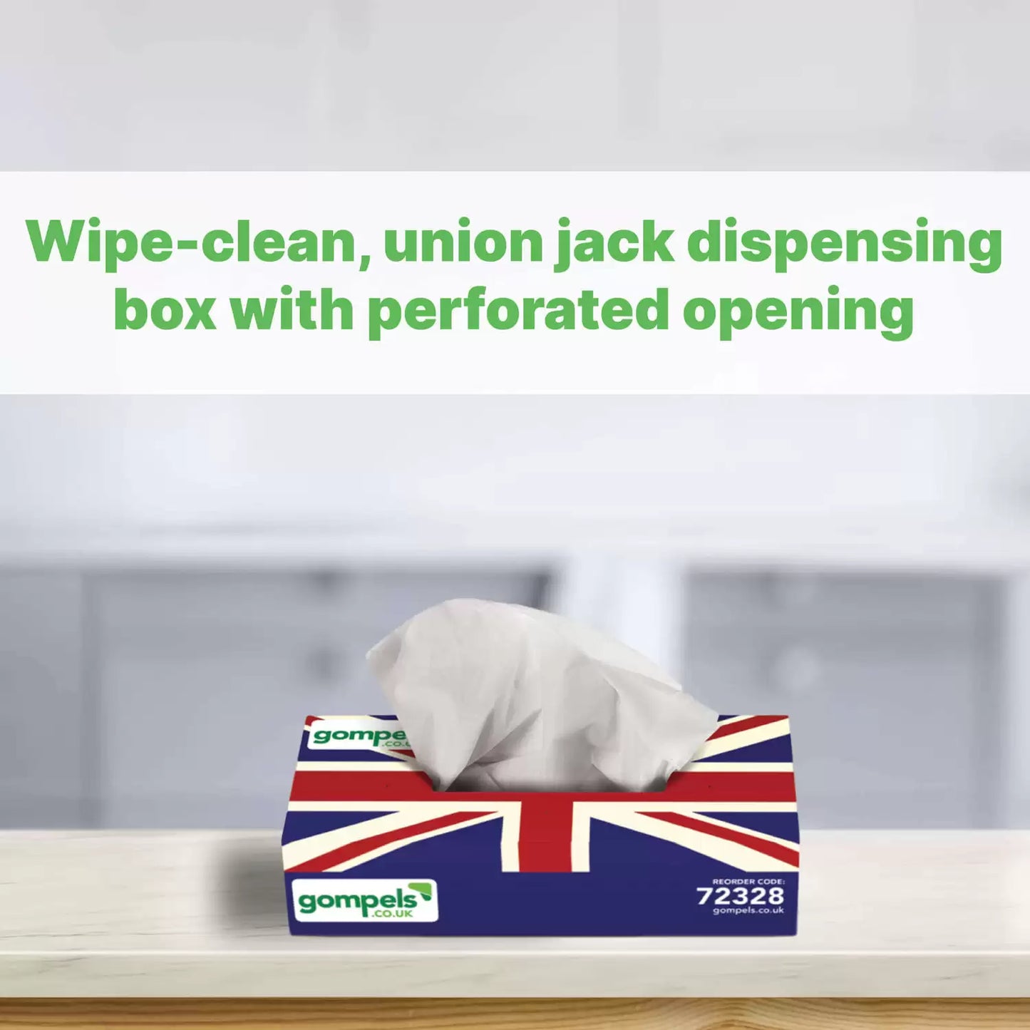 Soclean Union Jack Facial Tissues 2ply 36 x 100