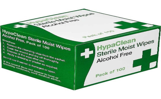 Alcohol Free Wound Cleansing Wipes 100 Pack