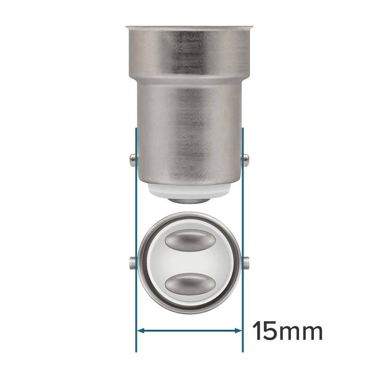 Crompton Lamps LED Candle 5W B15 Dimmable Filament (10 Pack) Warm White Clear (40W Eqv)
