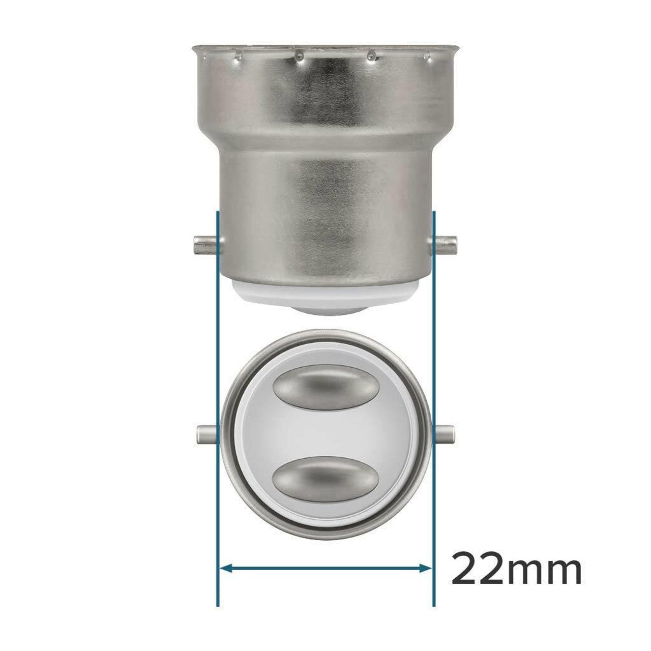 Crompton Lamps LED Candle 5W B22 Dimmable Filament Warm White Clear (40W Eqv)
