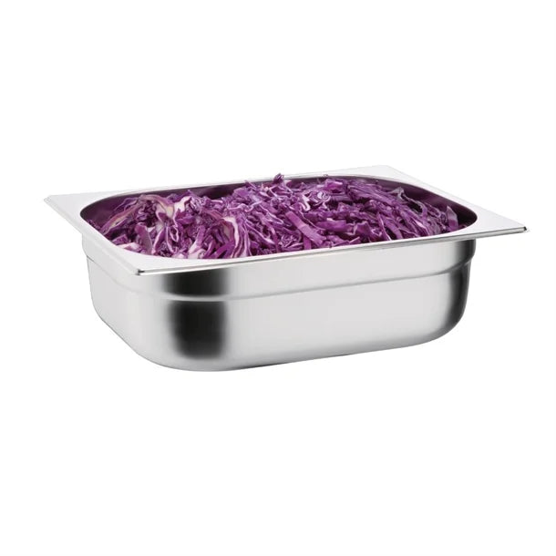 Vogue Stainless Steel 1/2 Gastronorm Tray 100mm